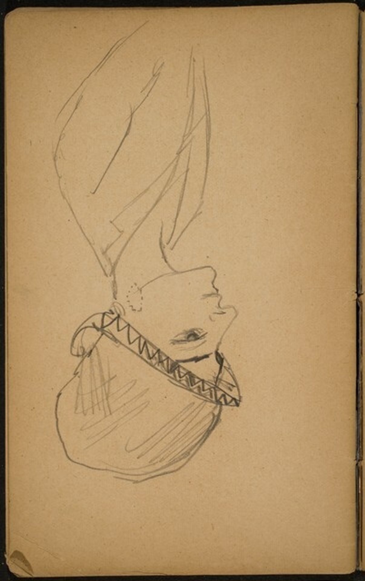 weibliche Bildnisstudie mit Hut (Woman in a Hat) [p. 84] by Max Beckmann