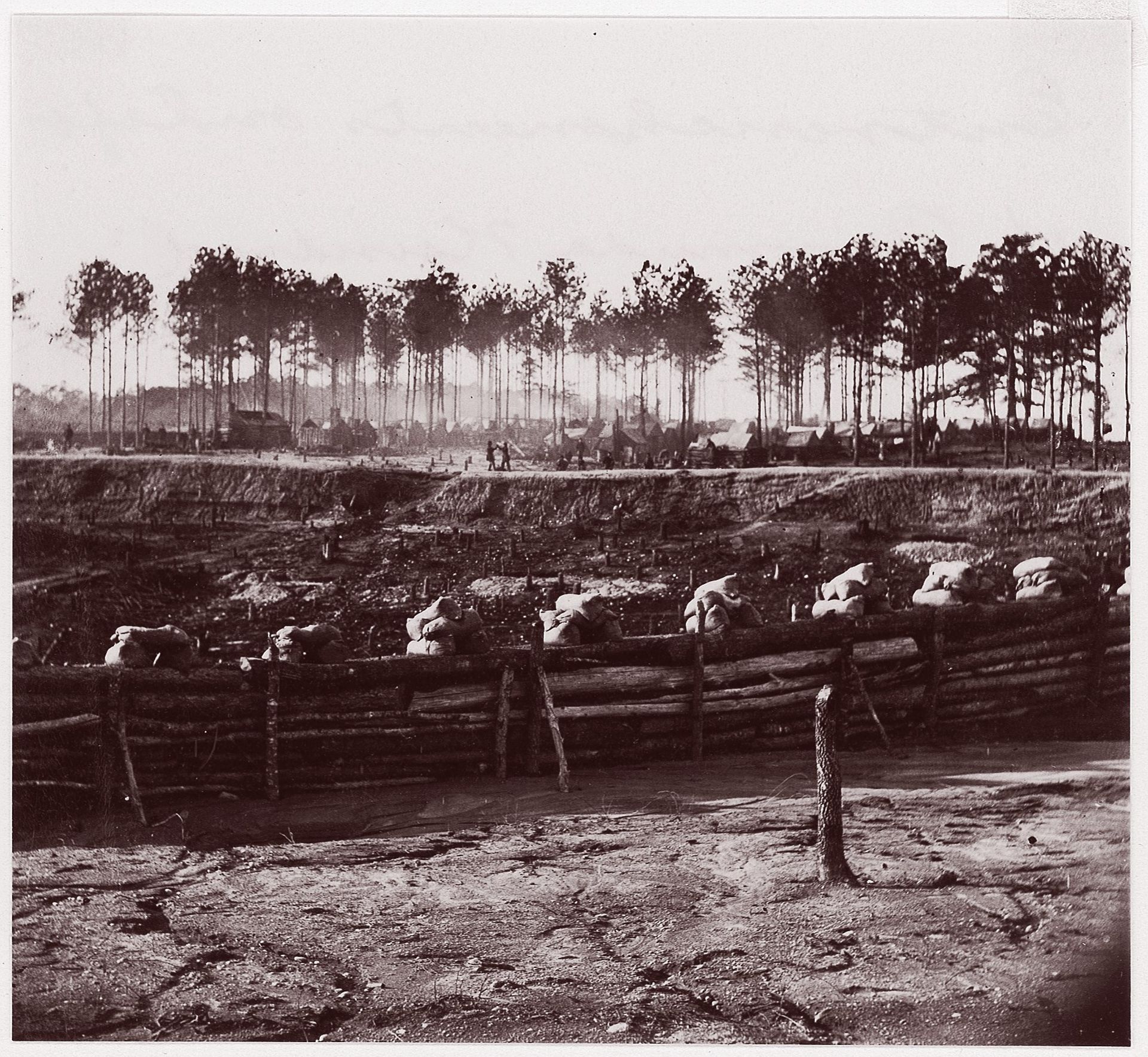 [Entrenchments on Left of Bermuda Hundred Lines, Near Richmond, Virginia] by Andrew Joseph Russell