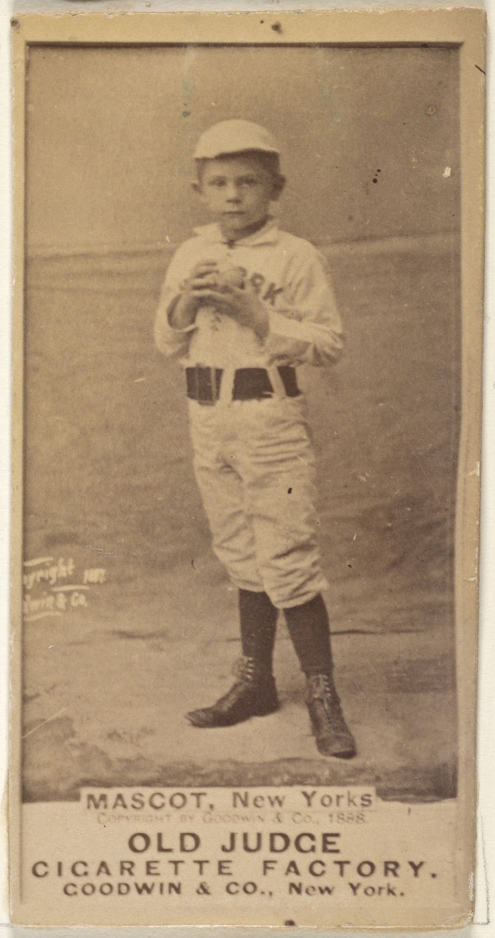 Mascot, New York, from the Old Judge series (N172) for Old Judge Cigarettes by Goodwin & Company