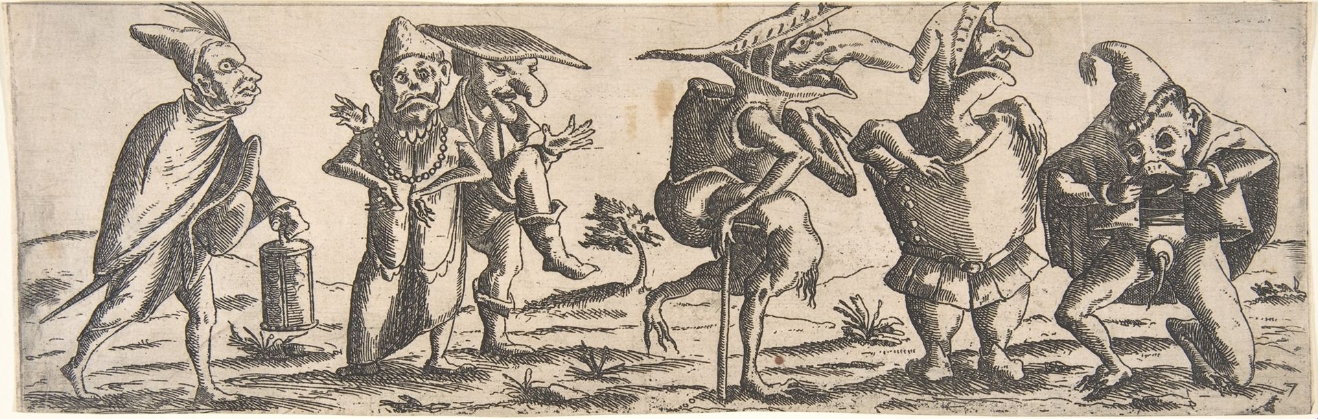 Procession of Monstrous Figures by Wendel Dietterlin, the Younger