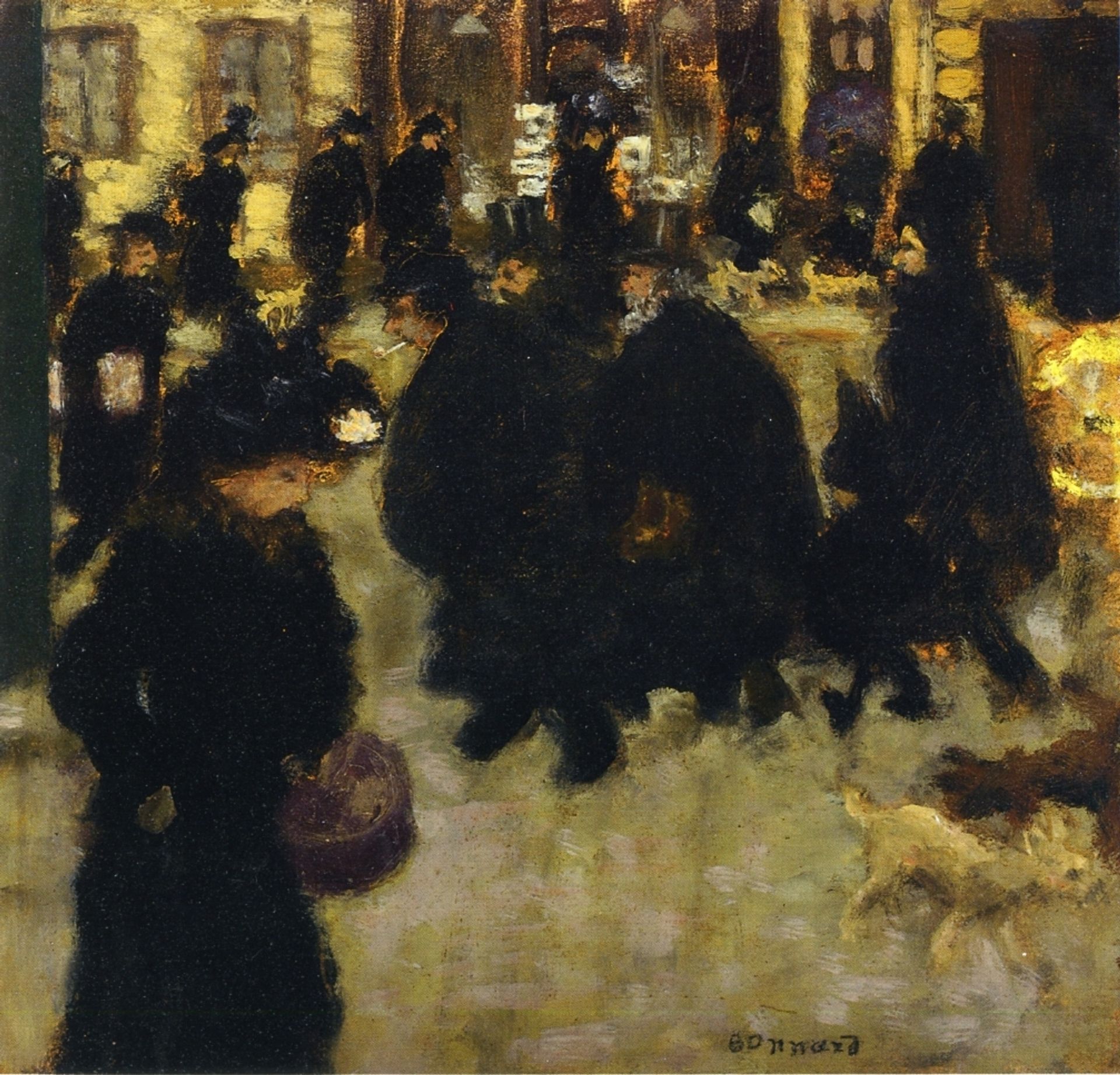 Figures in the Street - Pierre Bonnard | Artera