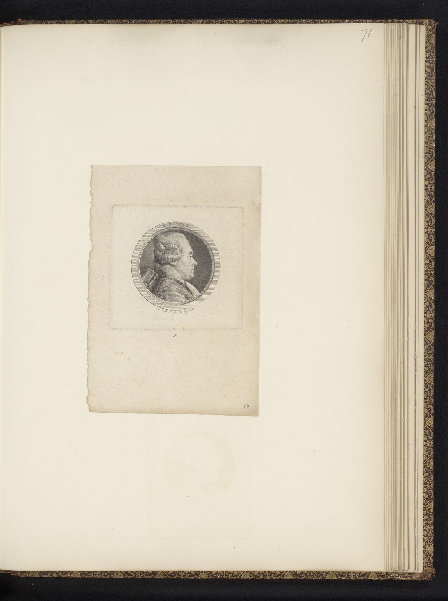 Portret van Charles de Fieux de Mouhy by Simon Charles Miger