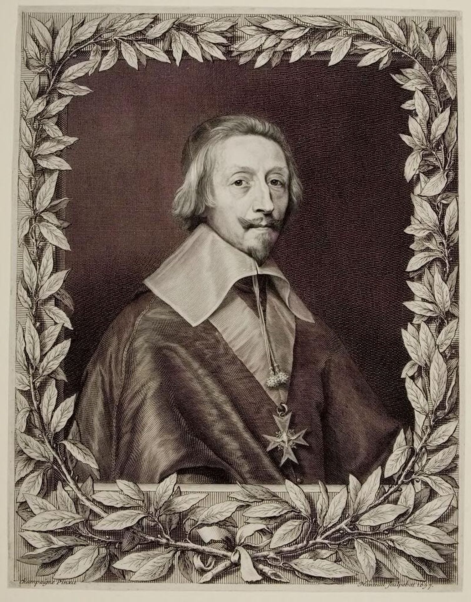 Cardinal Richelieu (Arman-Jean du Plessis) by Robert Nanteuil