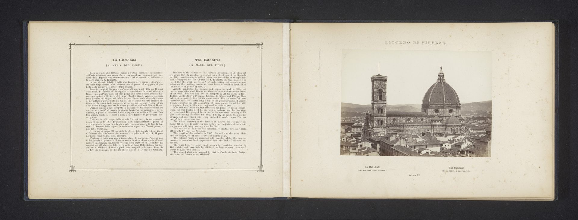 Gezicht op de Dom van Florence by Giacomo Brogi