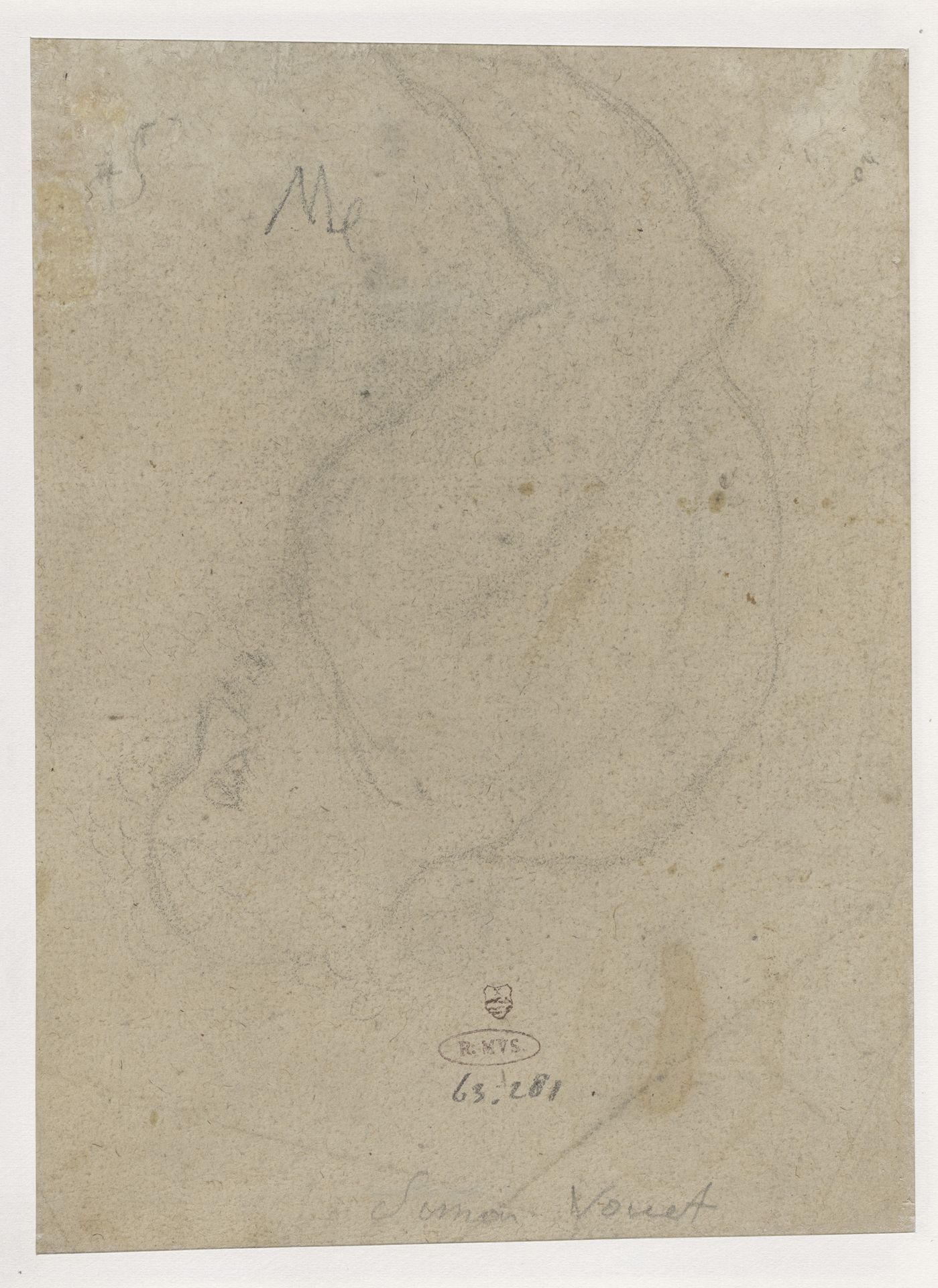 Vluchtige opzet voor een zittende faun by Simon Vouet