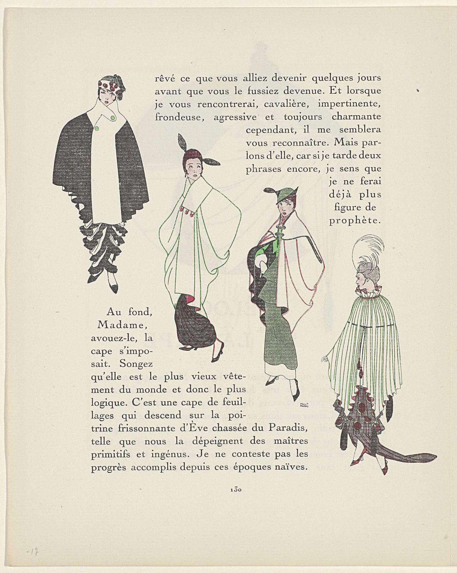 Gazette du Bon Ton, 1914 - No. 4: Ëloge de la Cape by Paul Méras
