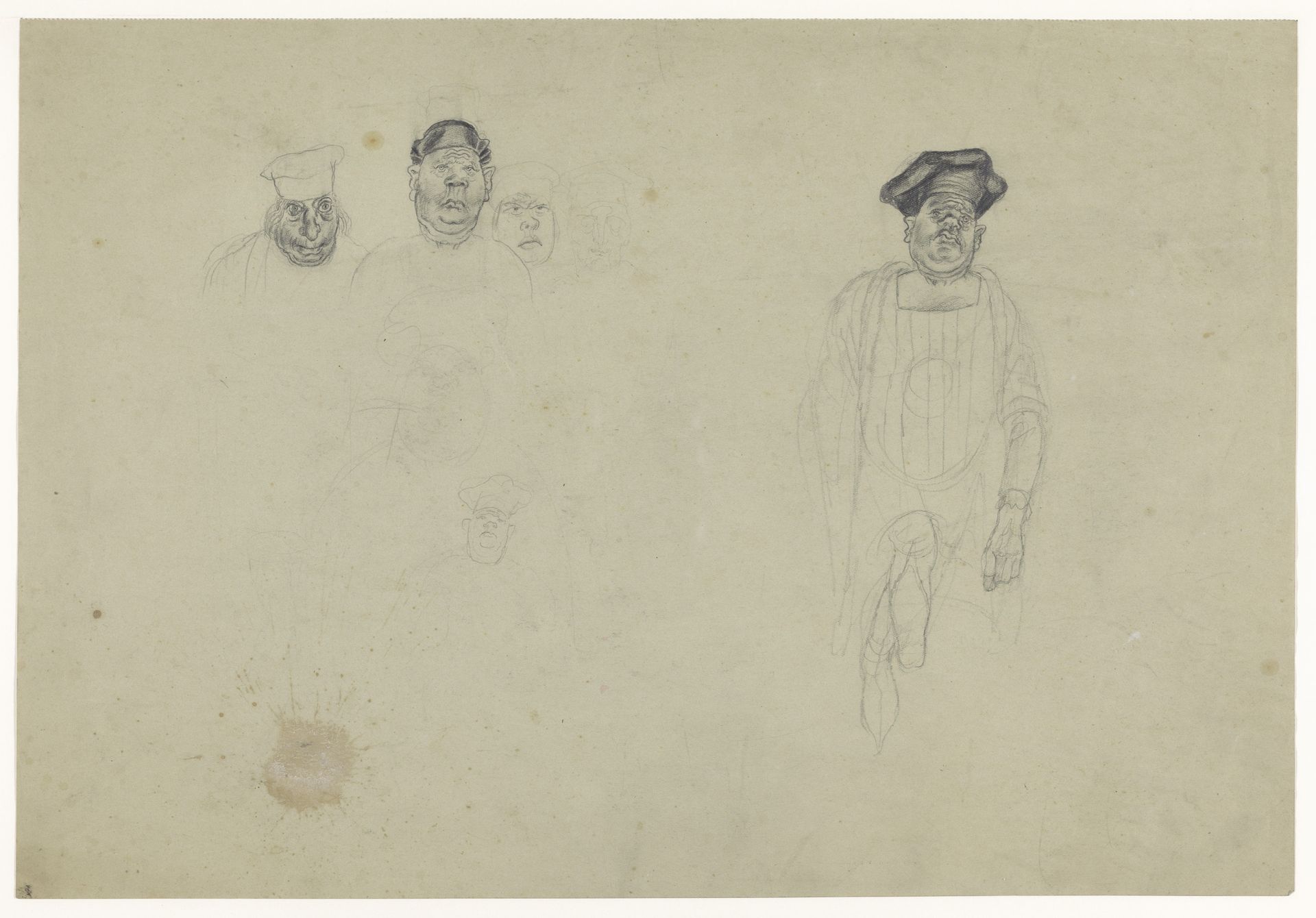 Verschillende figuren met hoeden by Henk Henriët
