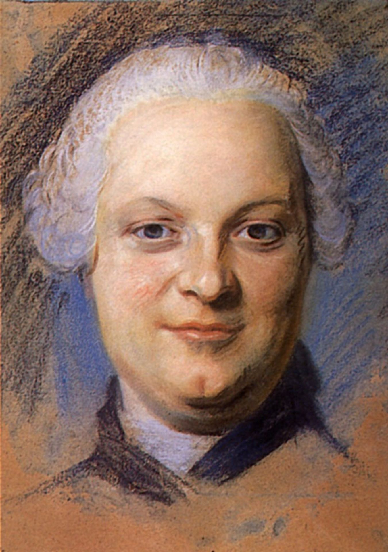 Study of the portrait by Maurice Quentin de La Tour