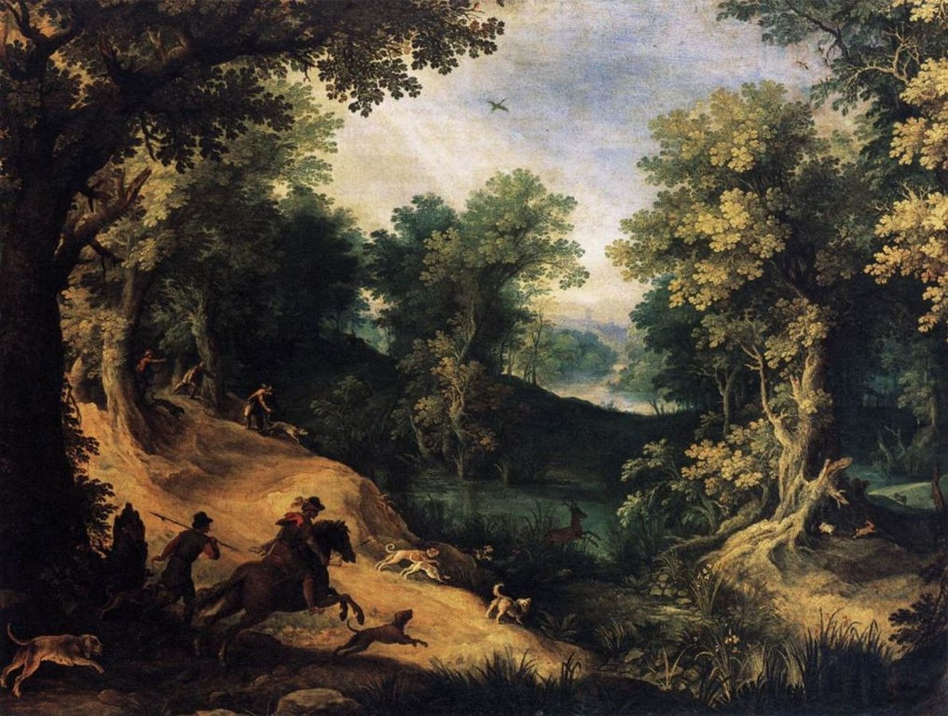 The Stag Hunt by Paul Bril