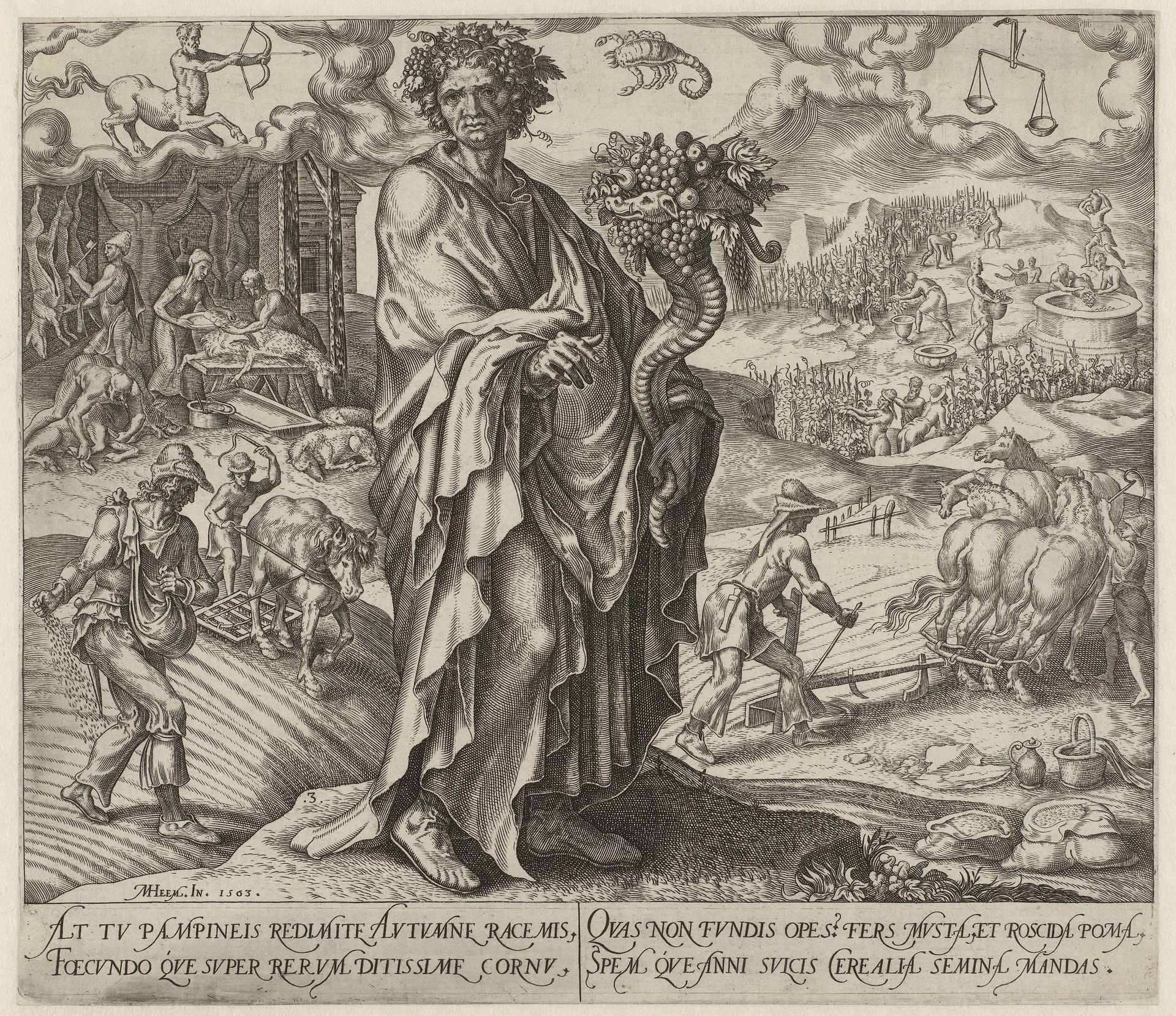 Herfst by Philips Galle