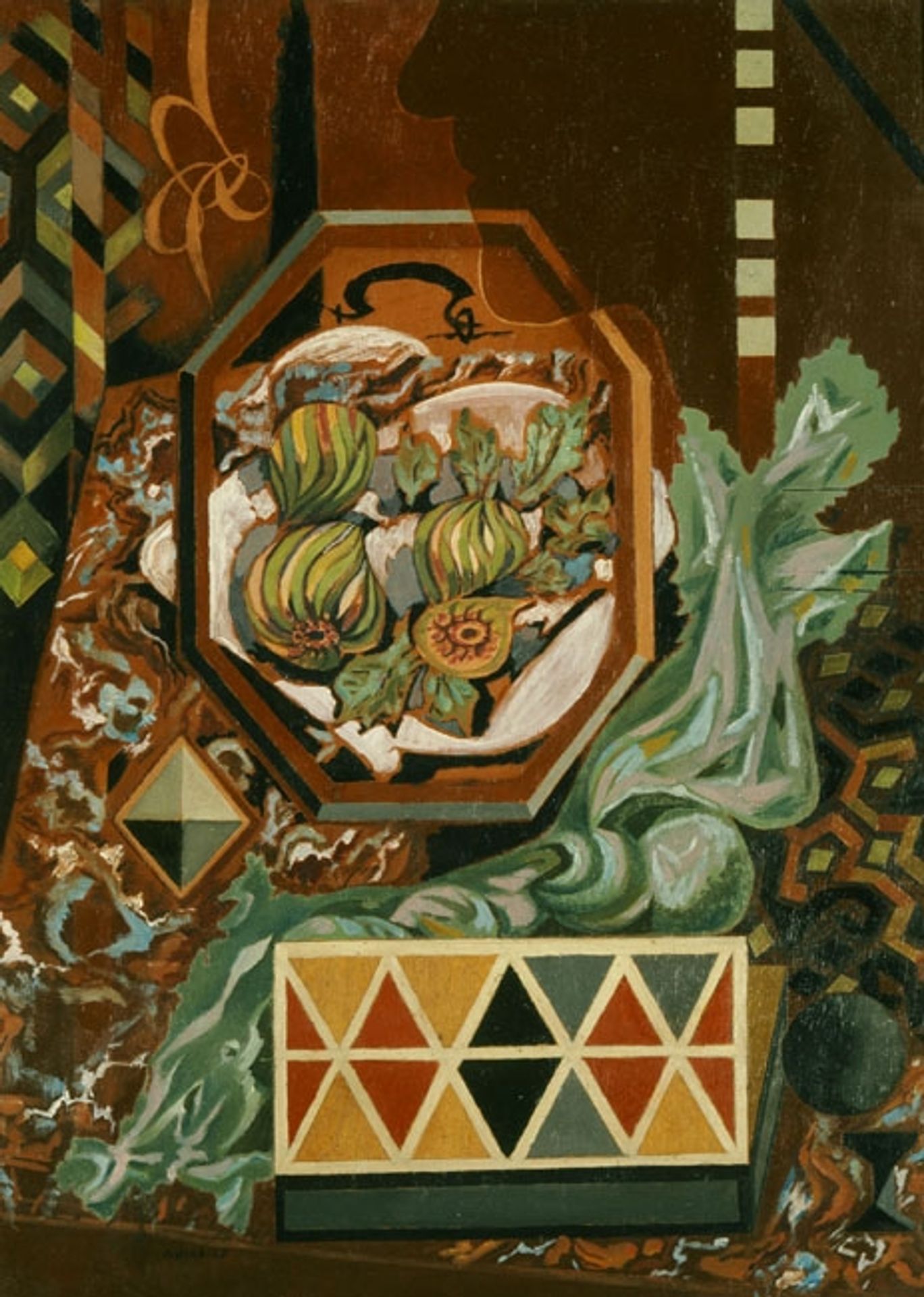 Still life with figs by Nikos Hadjikyriakos-Ghikas