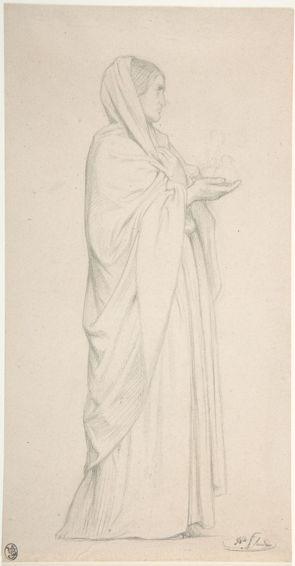 Standing Female Saint by Hippolyte Flandrin