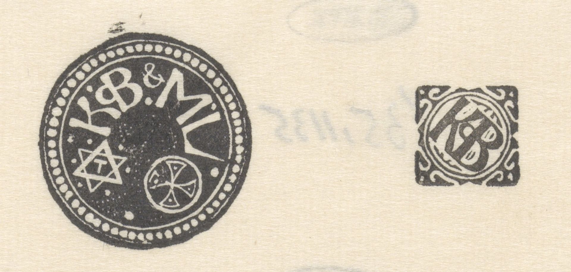 Monogrammen van K.P.C. de Bazel en M. Lauweriks by Mathieu Lauweriks