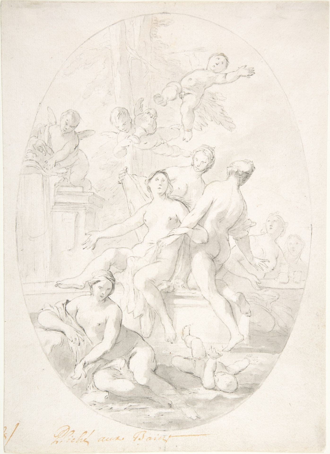 The Bath of Psyche by Pierre Jacques Cazes