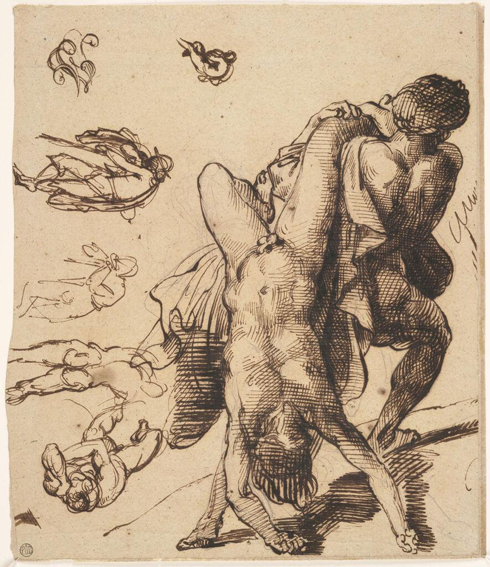 Figure Study (Death of Hector?) by Théodore Géricault