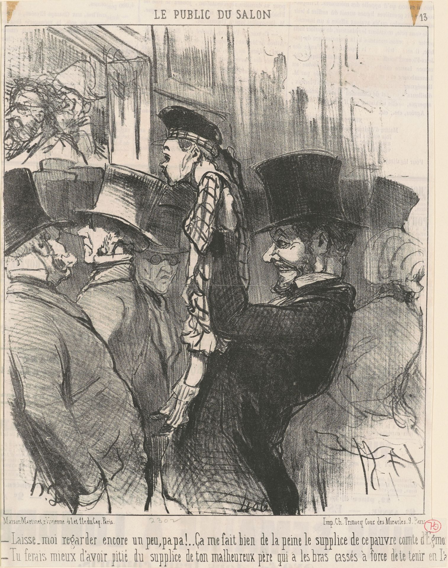 Laisse-moi regarder encore ... papa! by Honoré Daumier