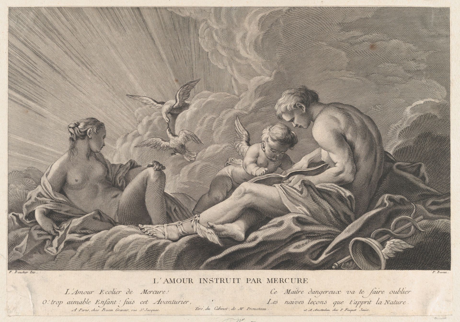 Love Instructed By Mercury by Pierre François Basan