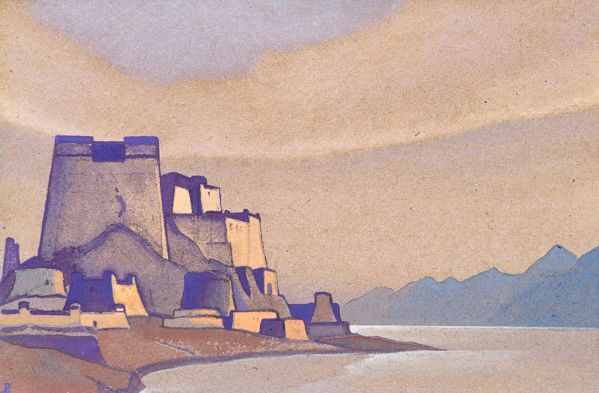 Tibet. Dzong. by Nicholas Roerich