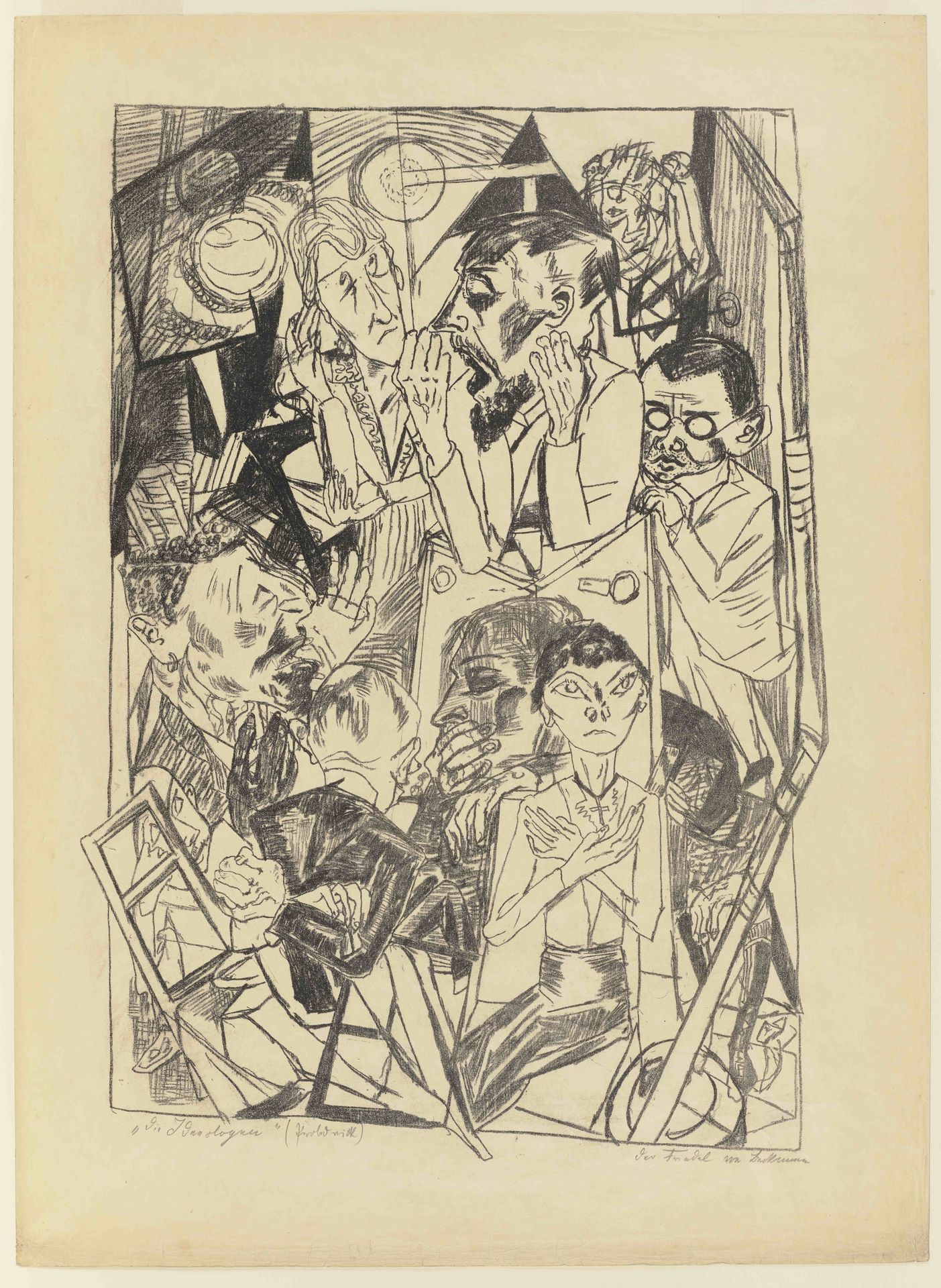 The IdeologistsSheet 5 of the series 'Hell' by Max Beckmann