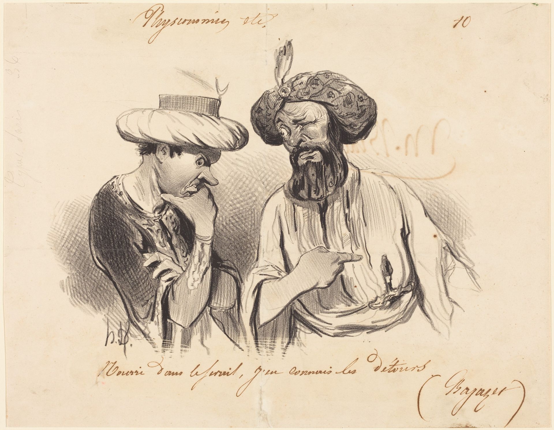 Nourri dans le séraii... by Honoré Daumier