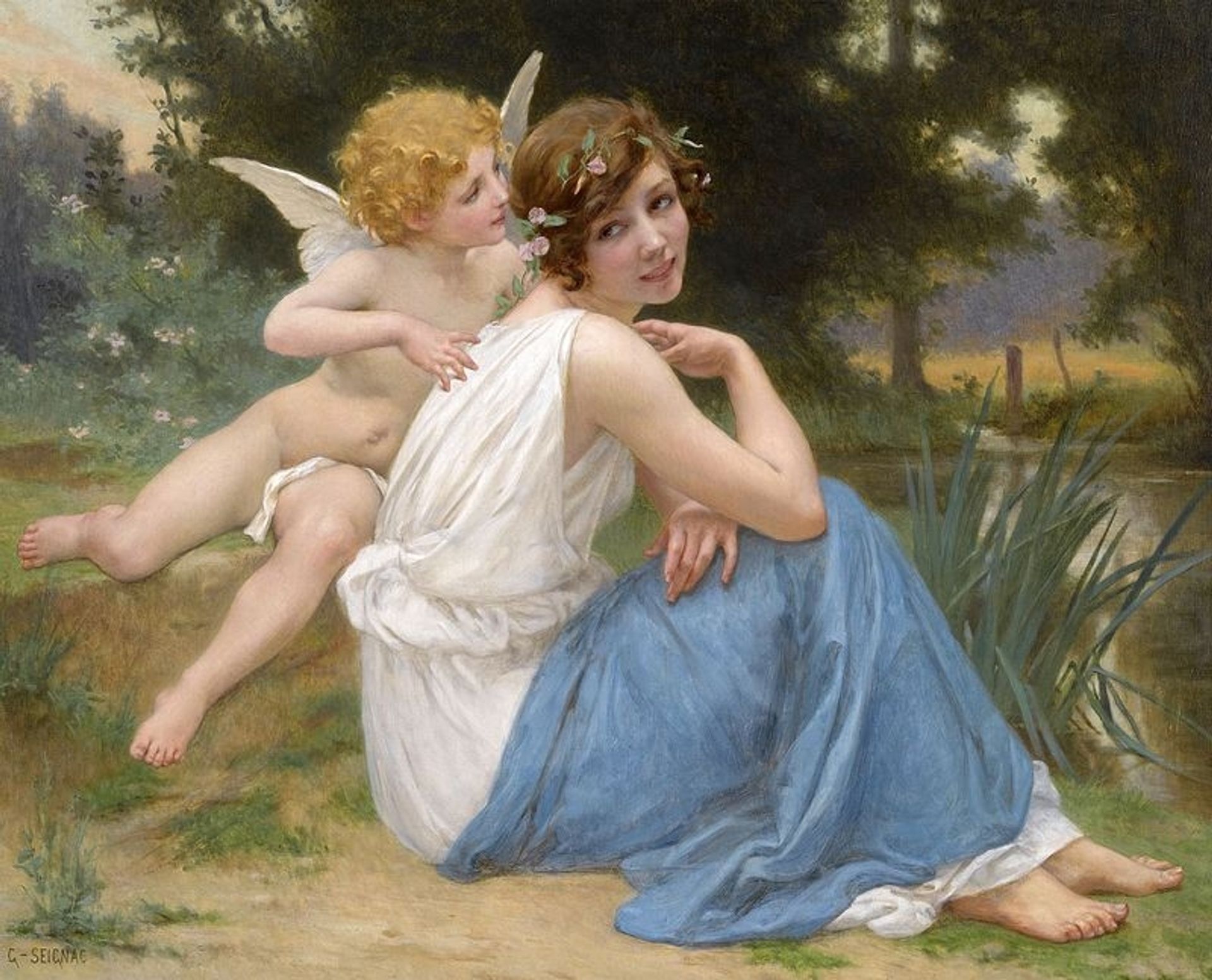 Cupid and Psyche by Guillaume Seignac