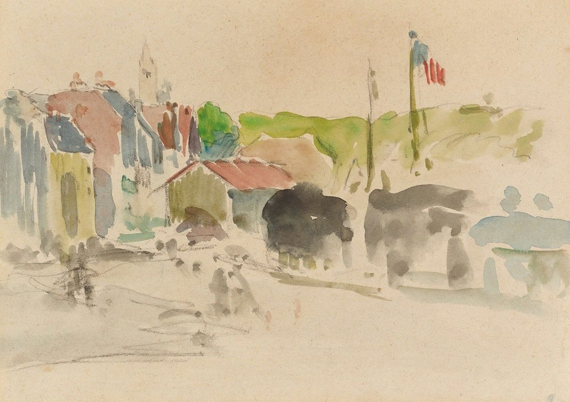Le Village by Paul Gauguin