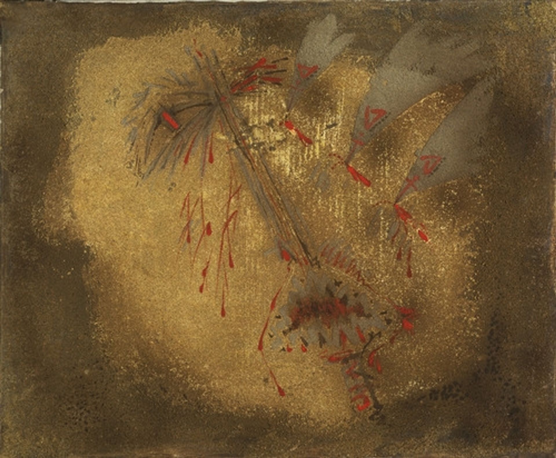 Attacked by birds by Andre Masson