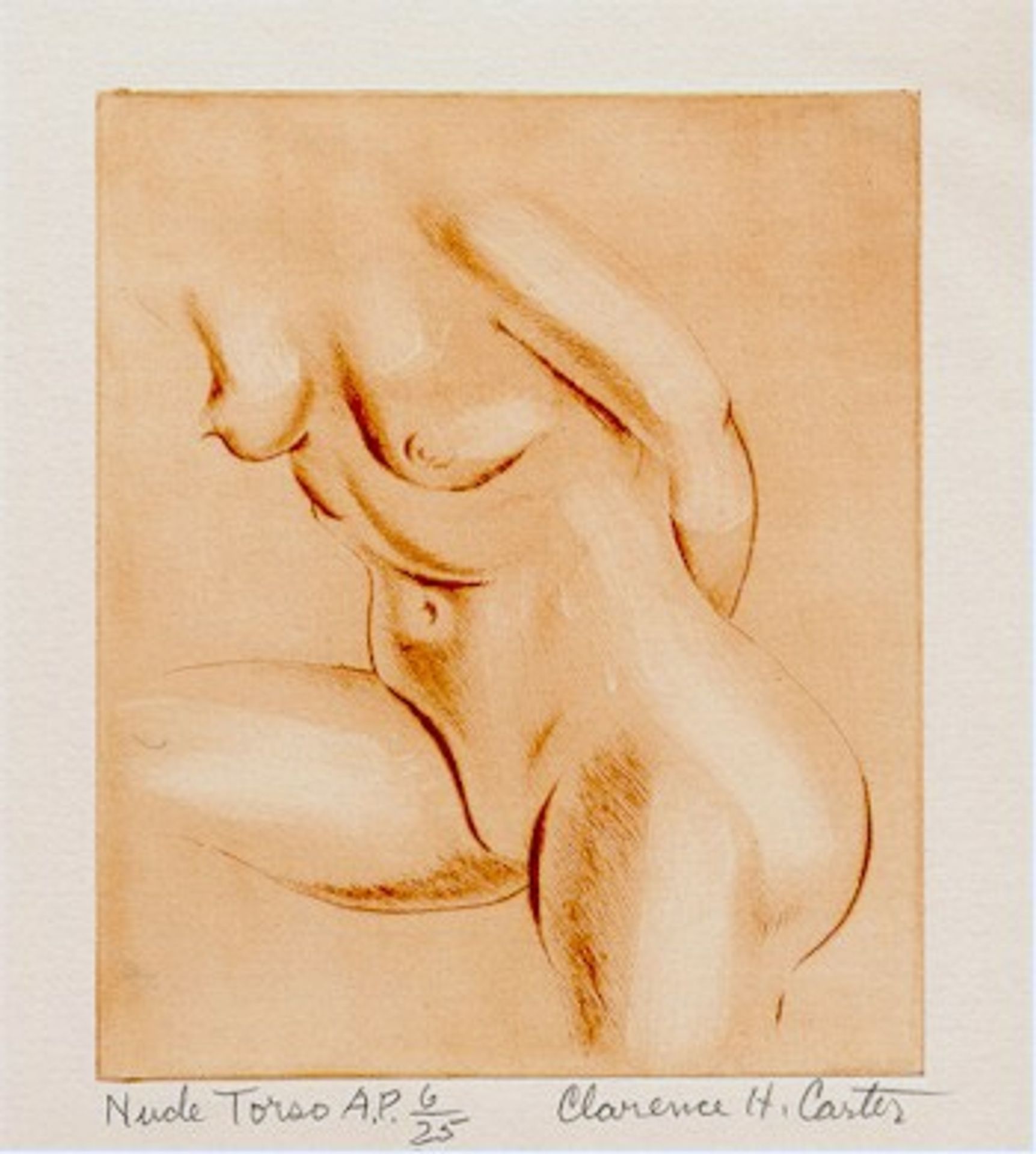 Nude Torso by Clarence Holbrook Carter