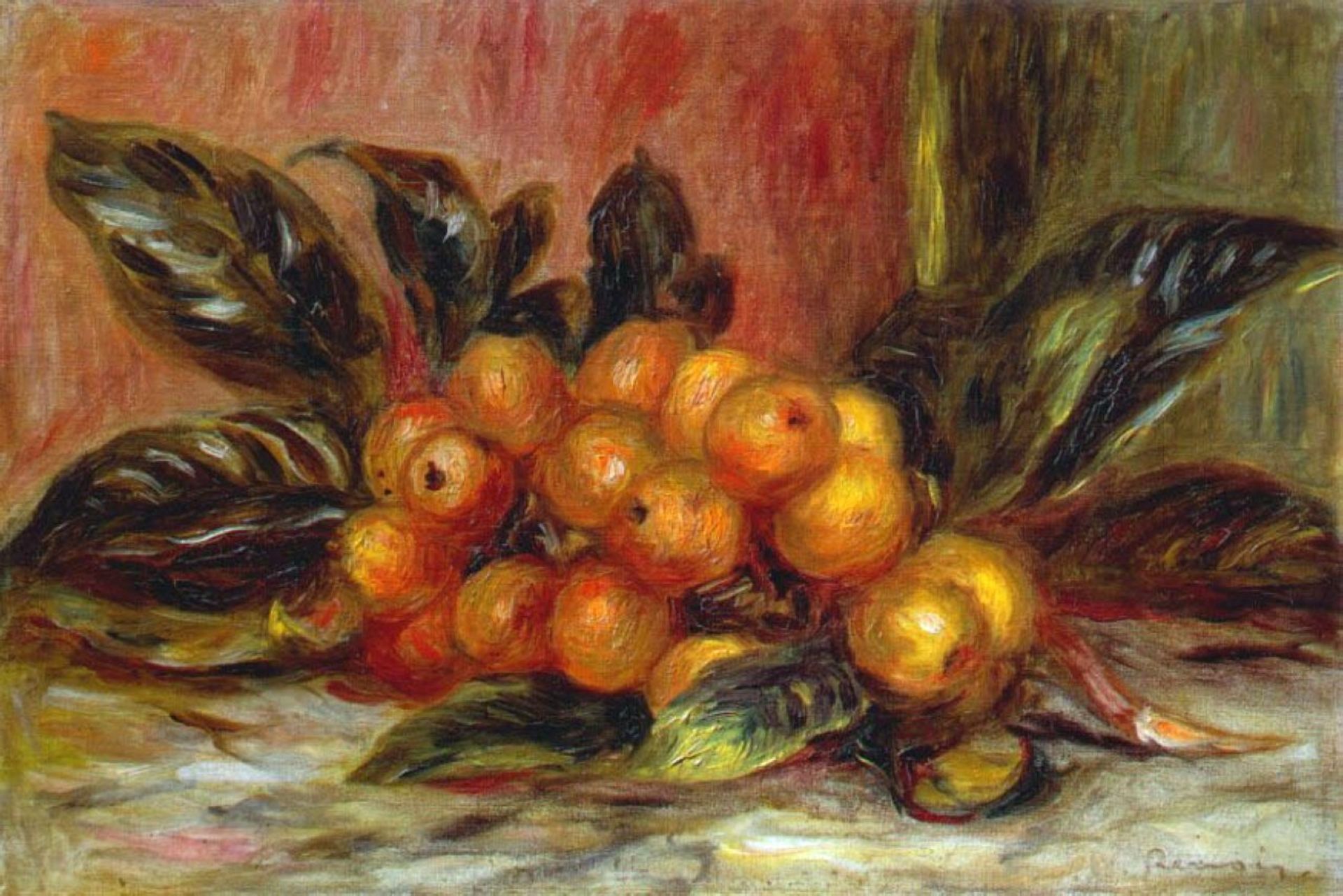 Medlar Branch by Pierre-Auguste Renoir