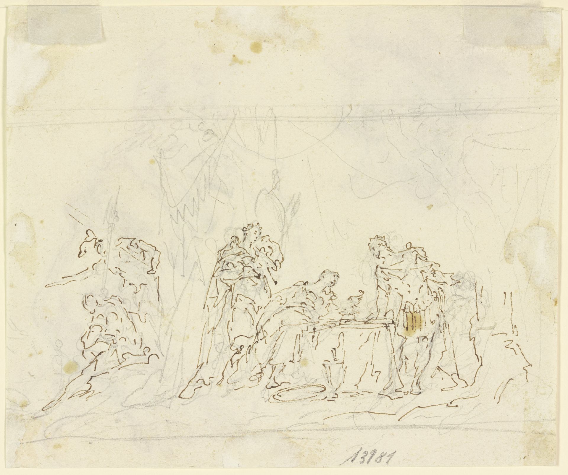 Darstellung aus der römischen Geschichte (_) by Gaspare Diziani
