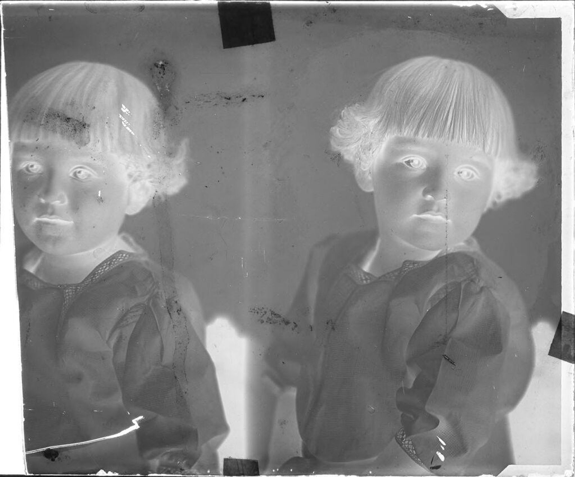 Untitled (two portraits of a little girl) by John Deusing