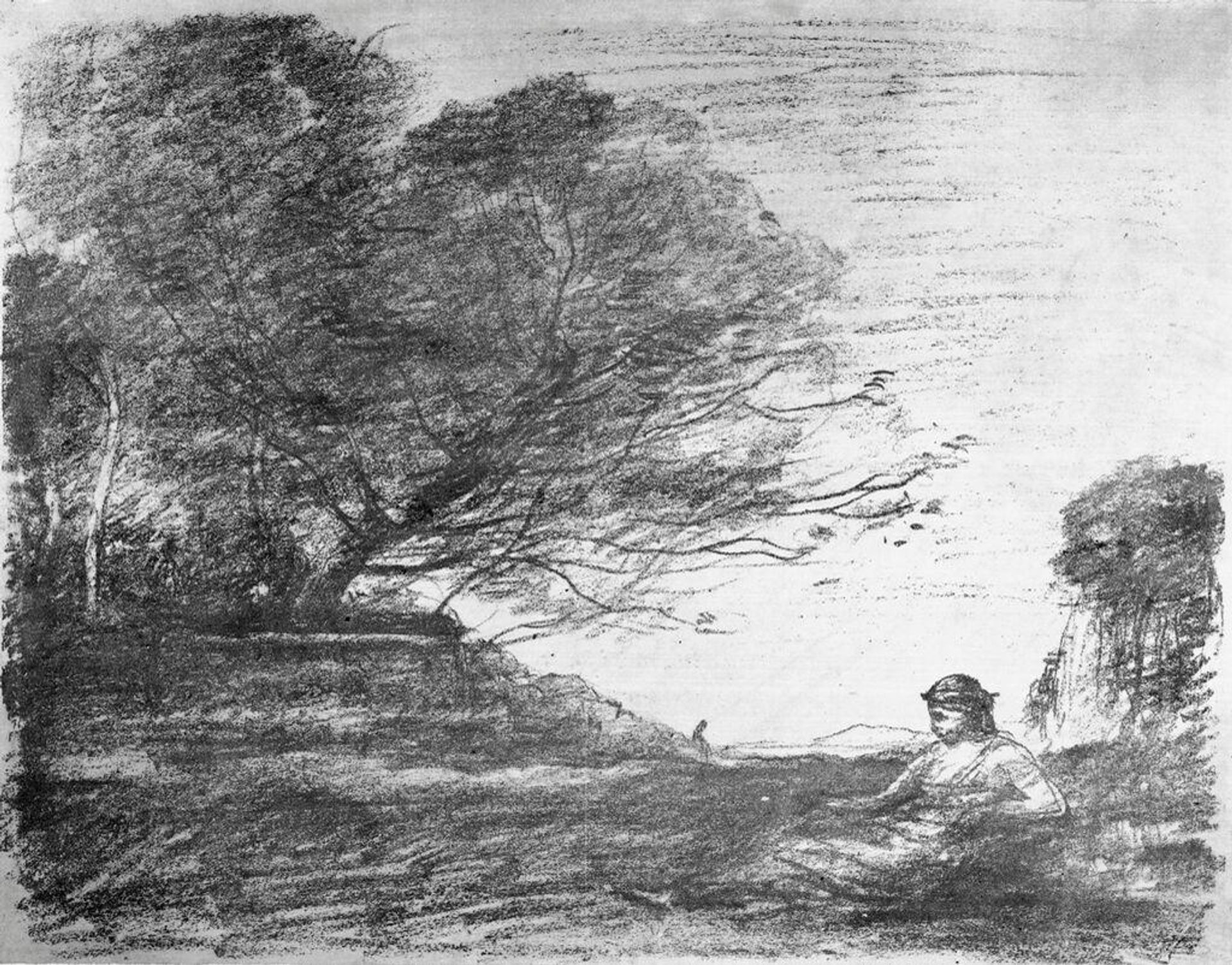 Sappho by Camille Corot