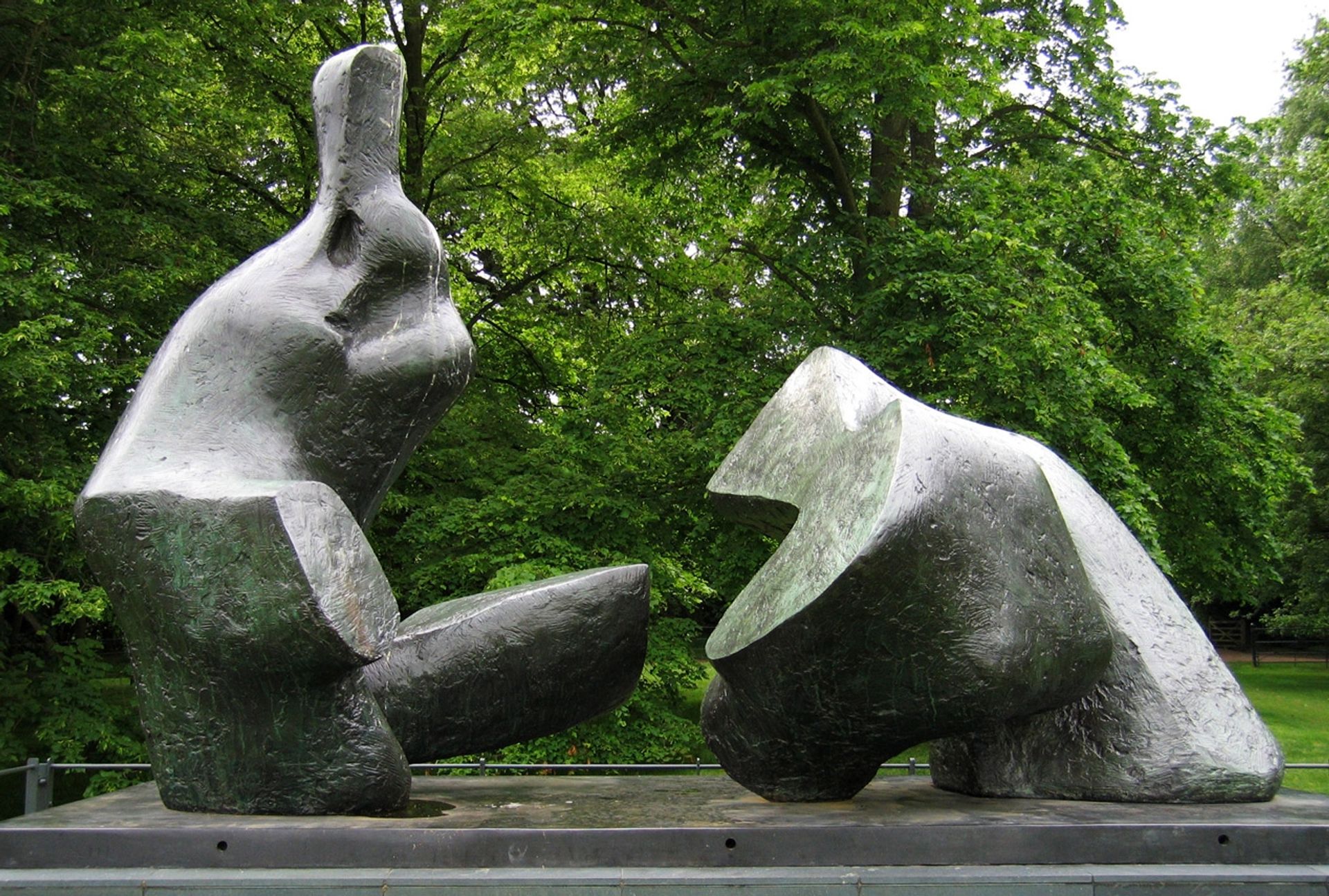 Two Piece Reclining Figure No. 5 by Henry Moore
