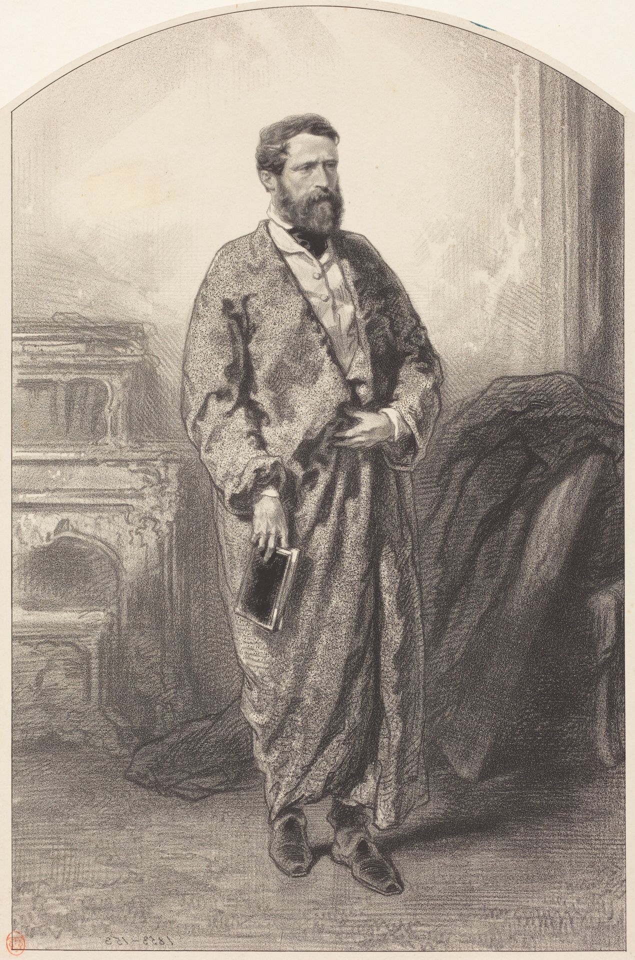 Alexander Gabriel Descamps by Paul Gavarni