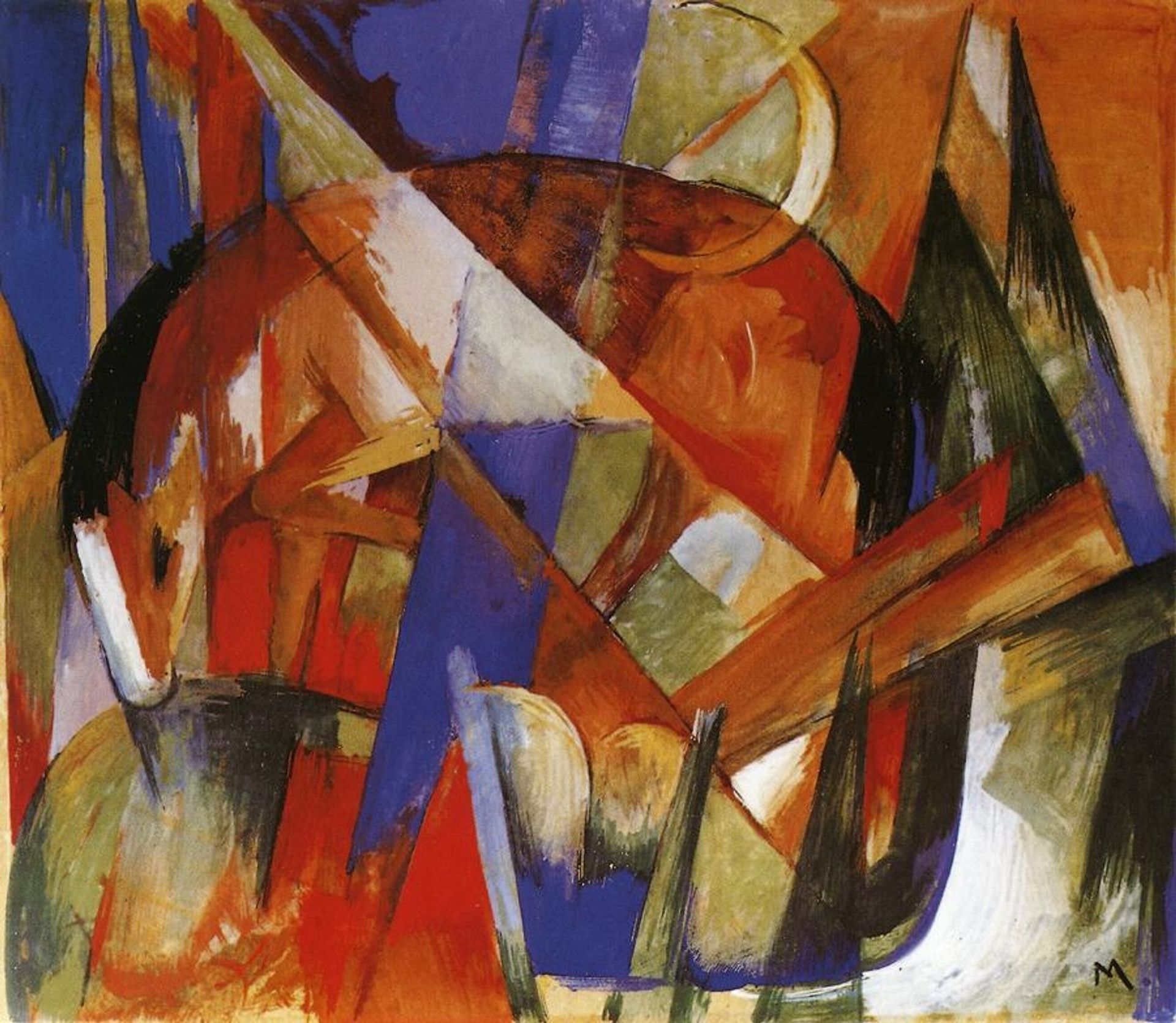 Fabulous Beast II by Franz Marc