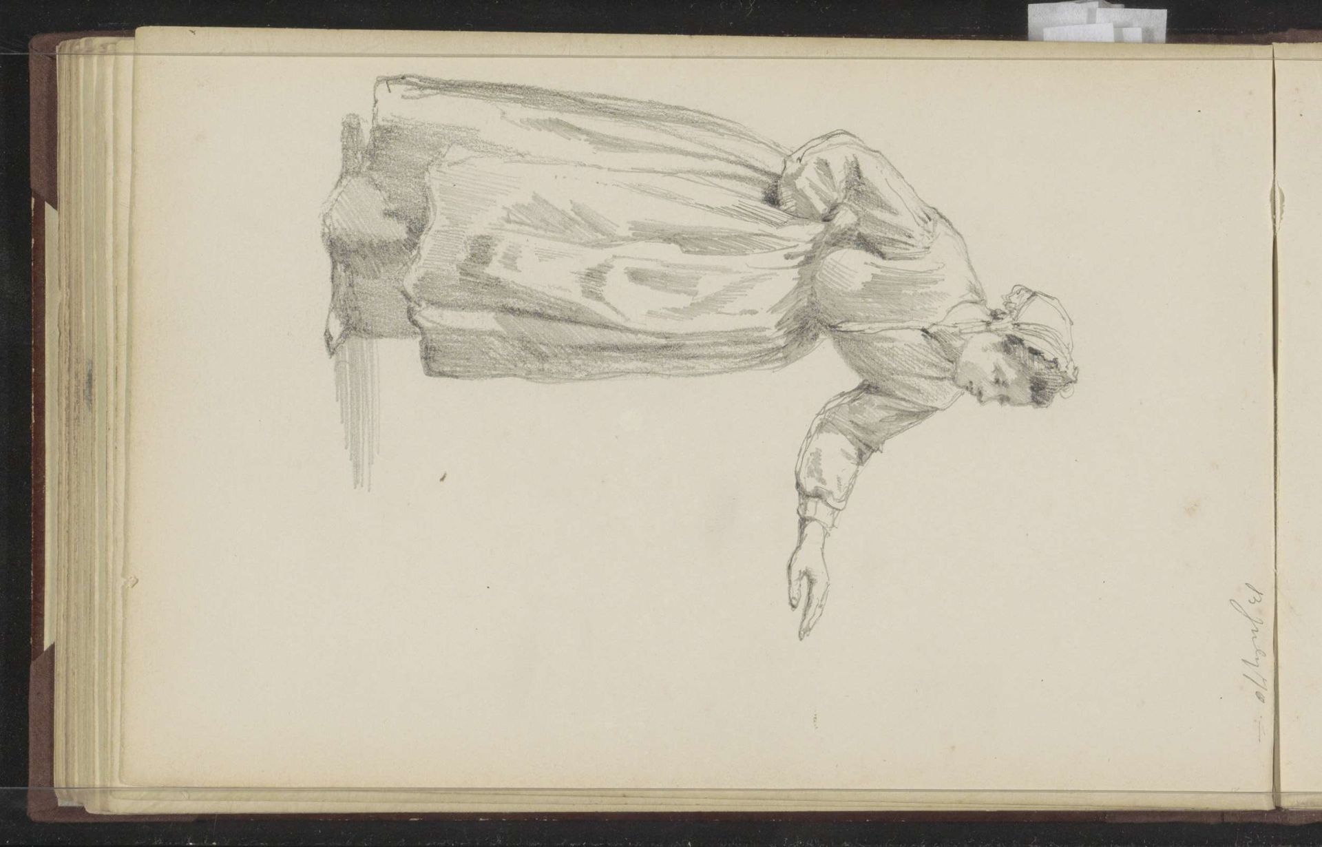 Vrouw met uitgestoken linkerarm by Cornelis Springer