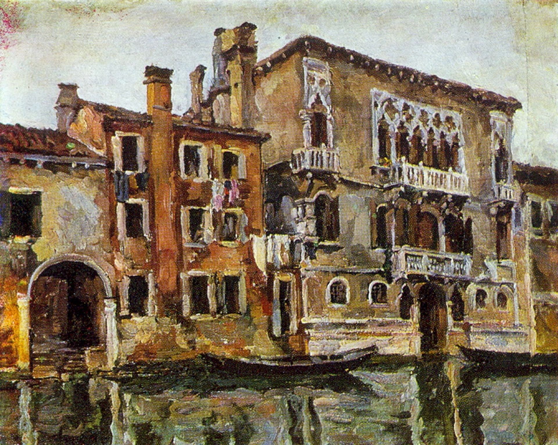 Venice. House of Tintoretto. by Pyotr Konchalovsky