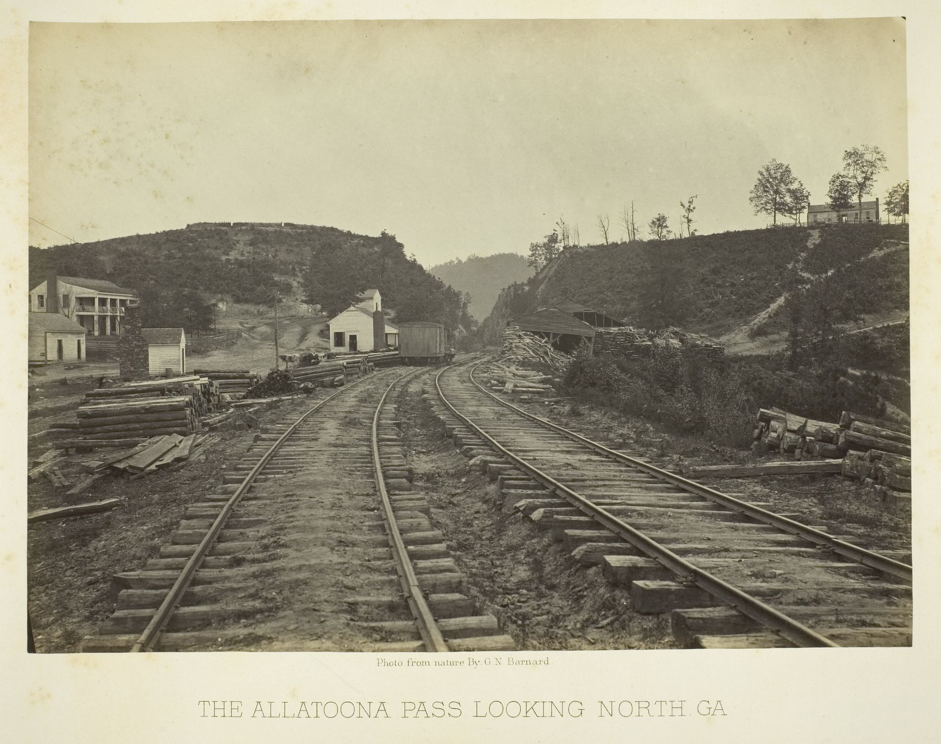The Allatoona Pass, looking North, GA by George N. Barnard