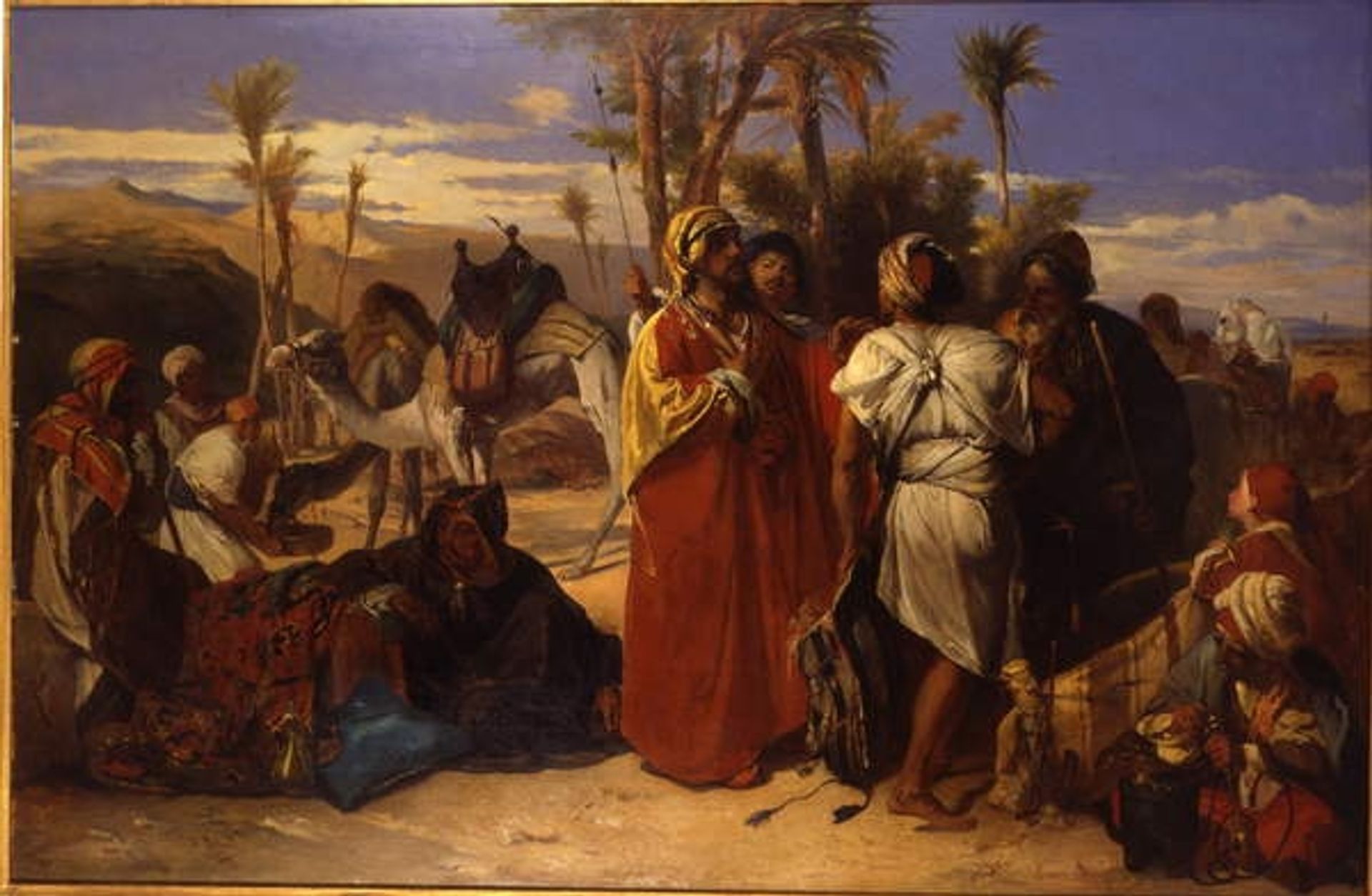 At the Oasis by Jean-François Portaels