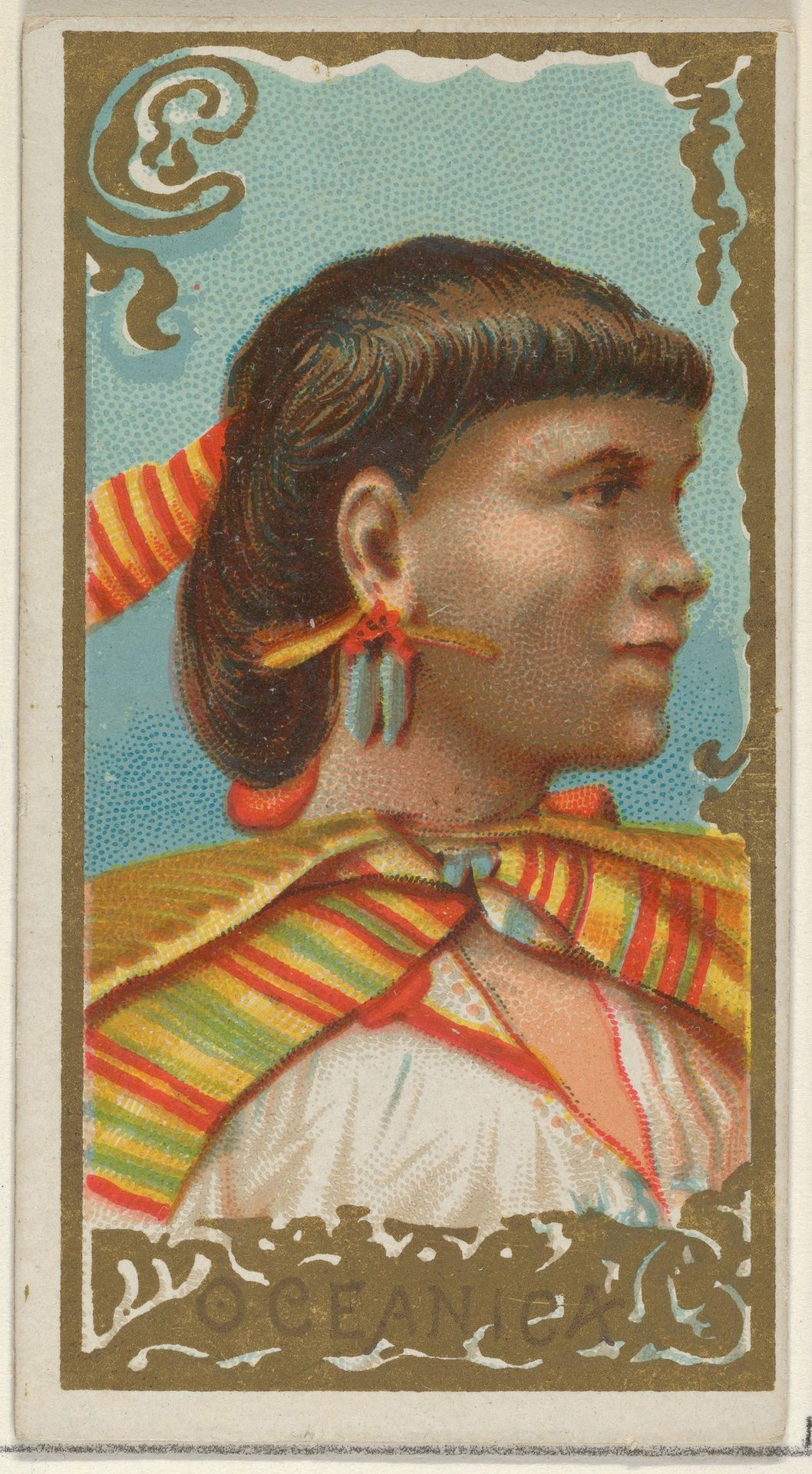 Oceanica, from the Types of All Nations series (N24) for Allen & Ginter Cigarettes by Allen & Ginter