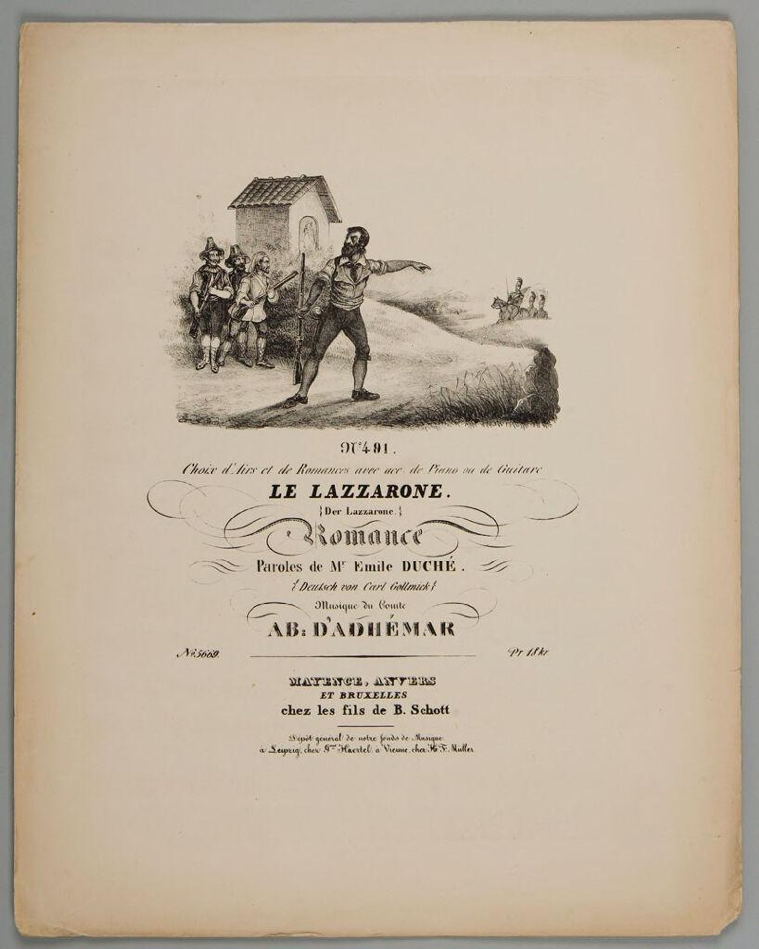 Sheet Music: The Beggar by Anonymous