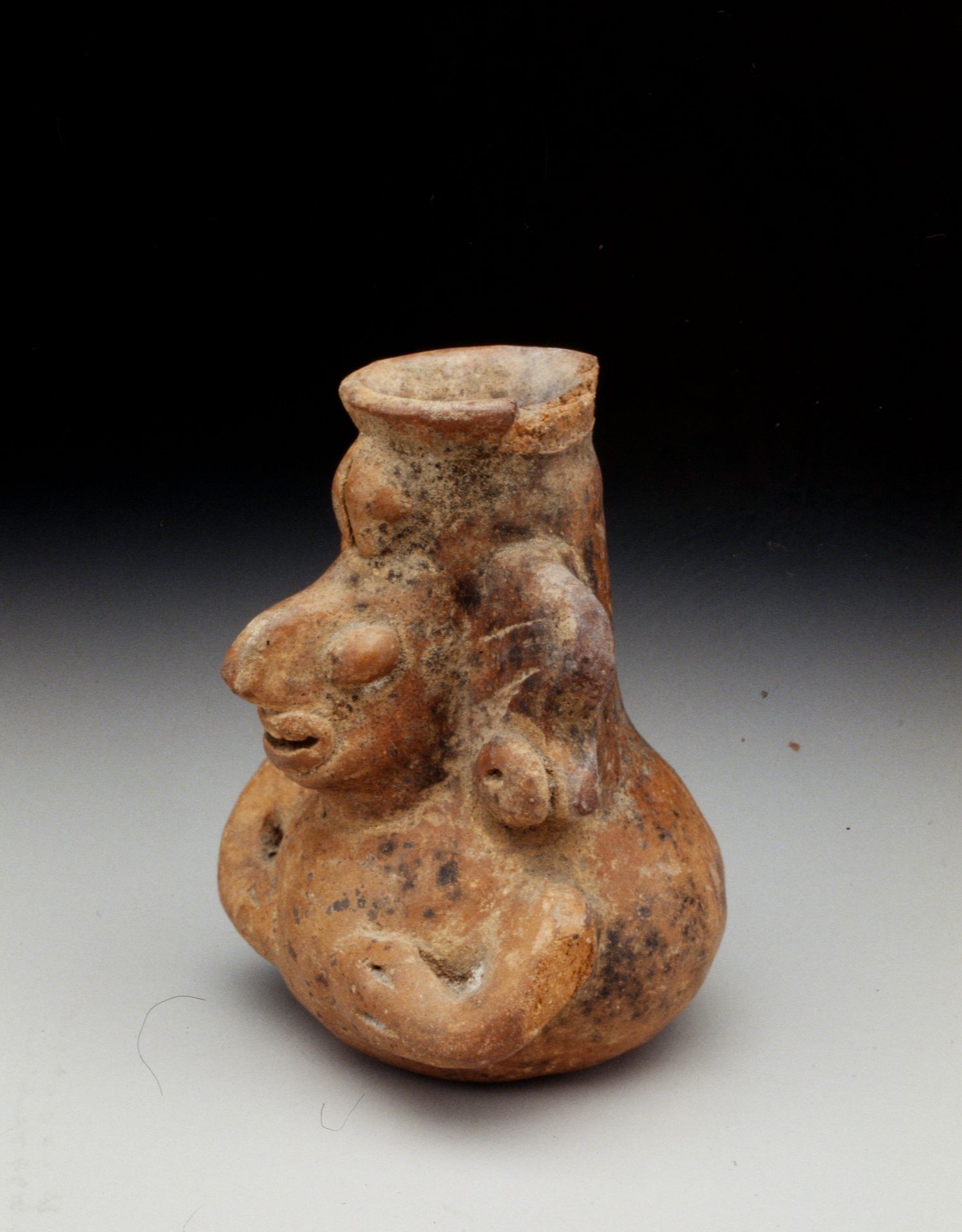 Human effigy bowl by Huastec