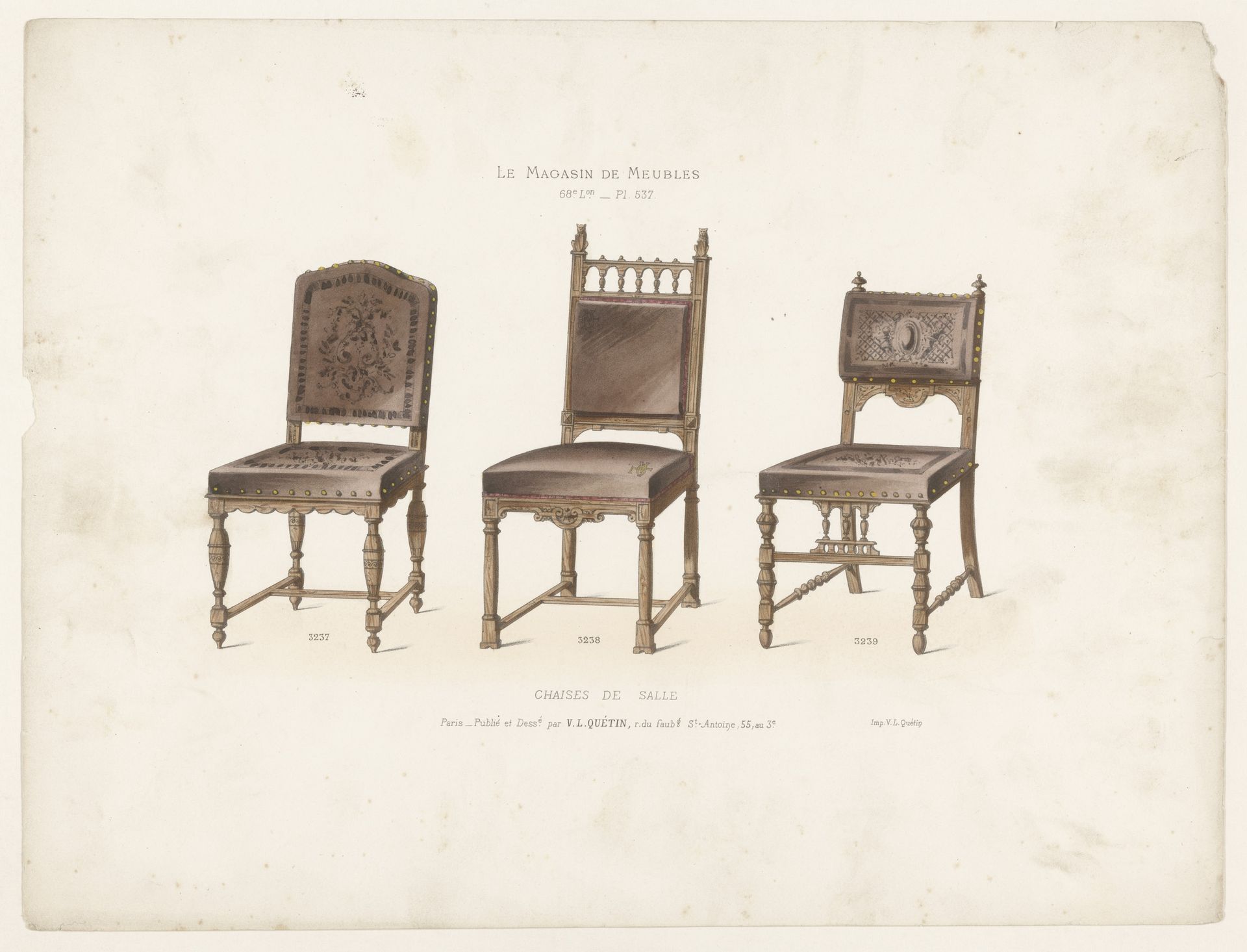 Drie stoelen by Anonymous