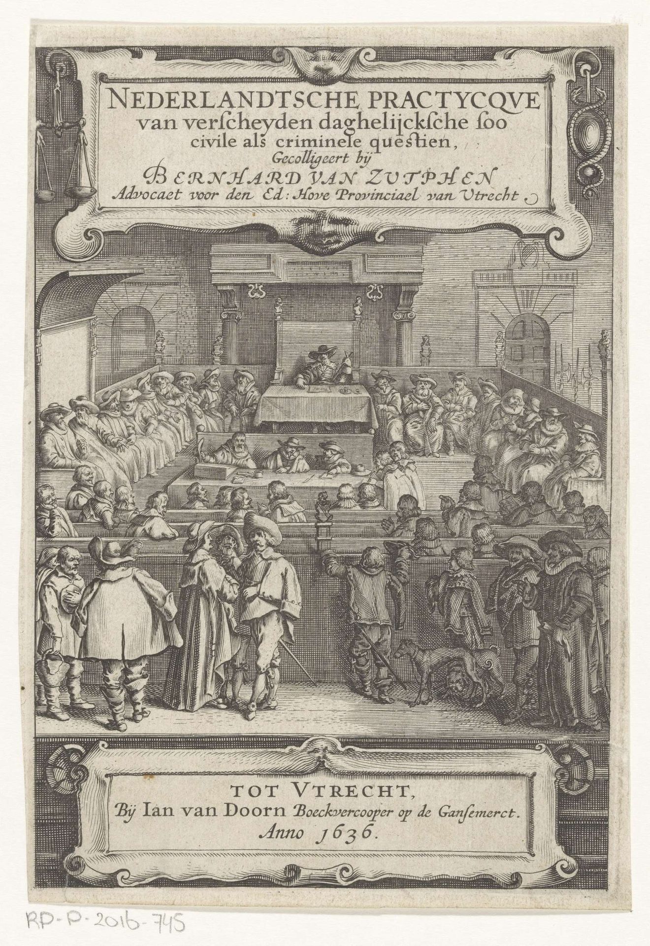 Gezicht in een rechtszaal by Anonymous