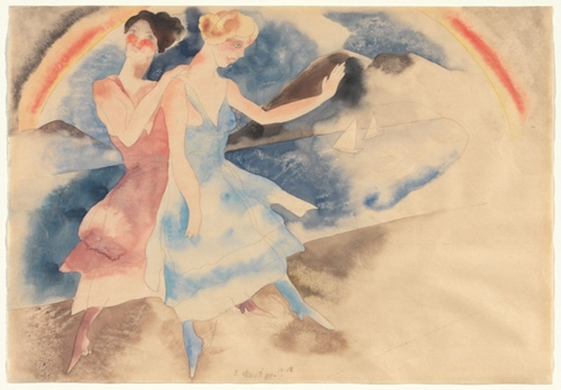 Vaudeville Dancers by Charles Demuth