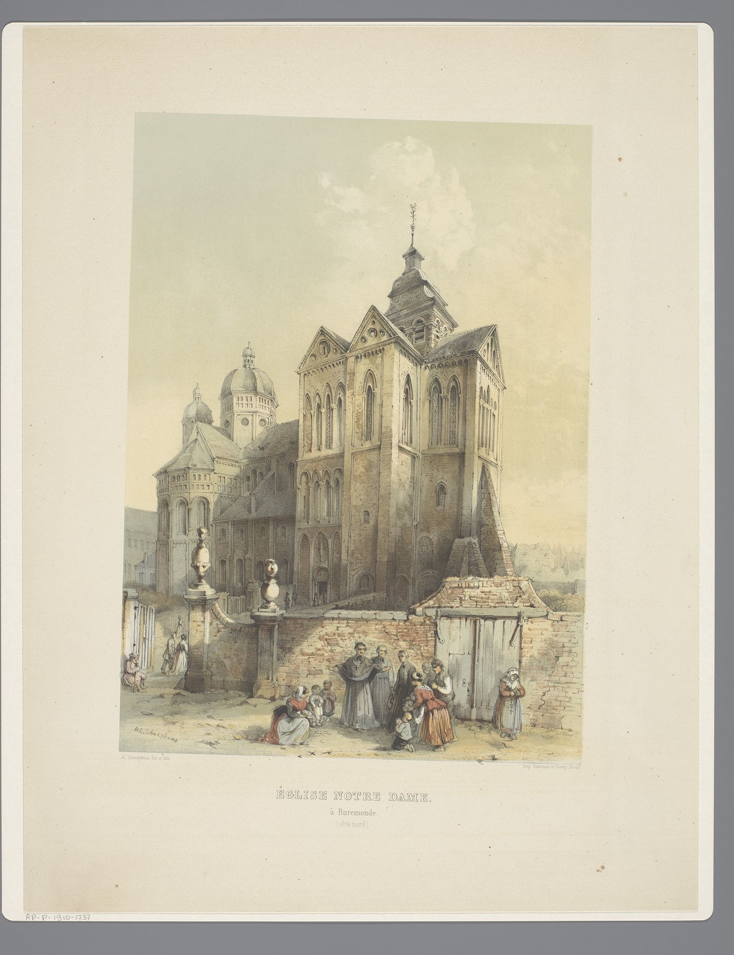 Onze Lieve Vrouwe Munsterkerk te Roermond by Alexander Schaepkens
