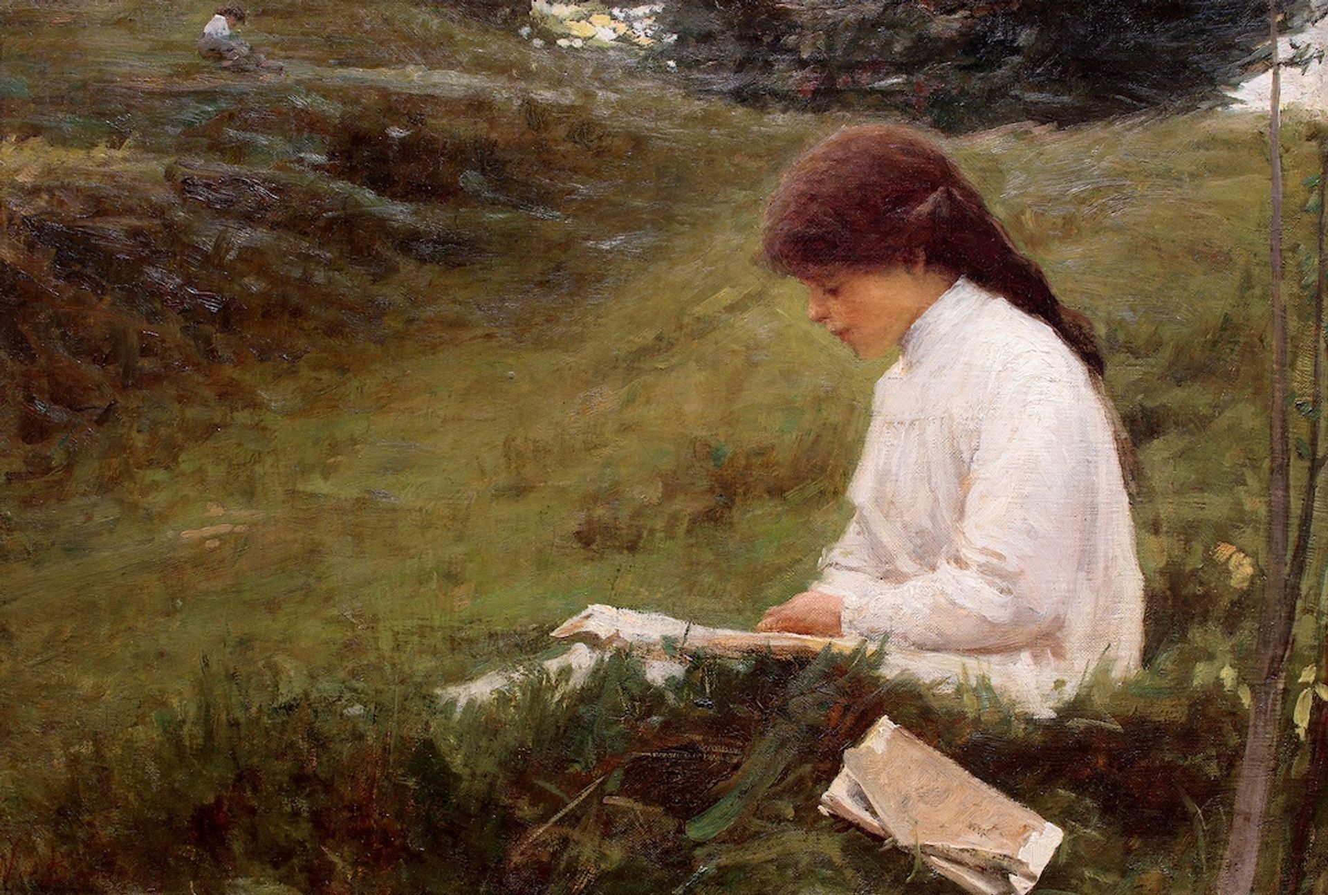 Girl reading by Noè Bordignon