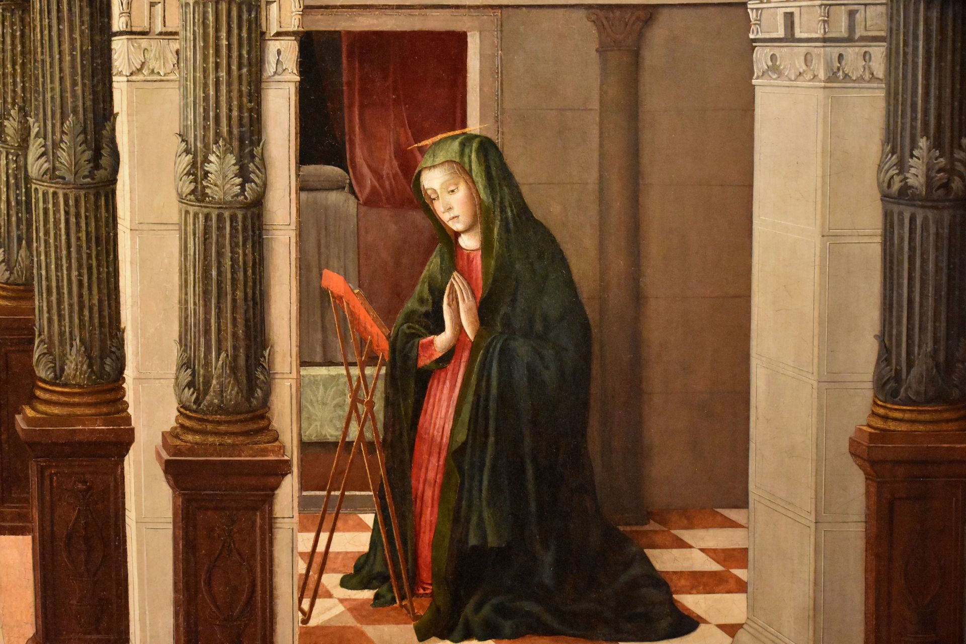 Annunciation (detail) by Gentile Bellini