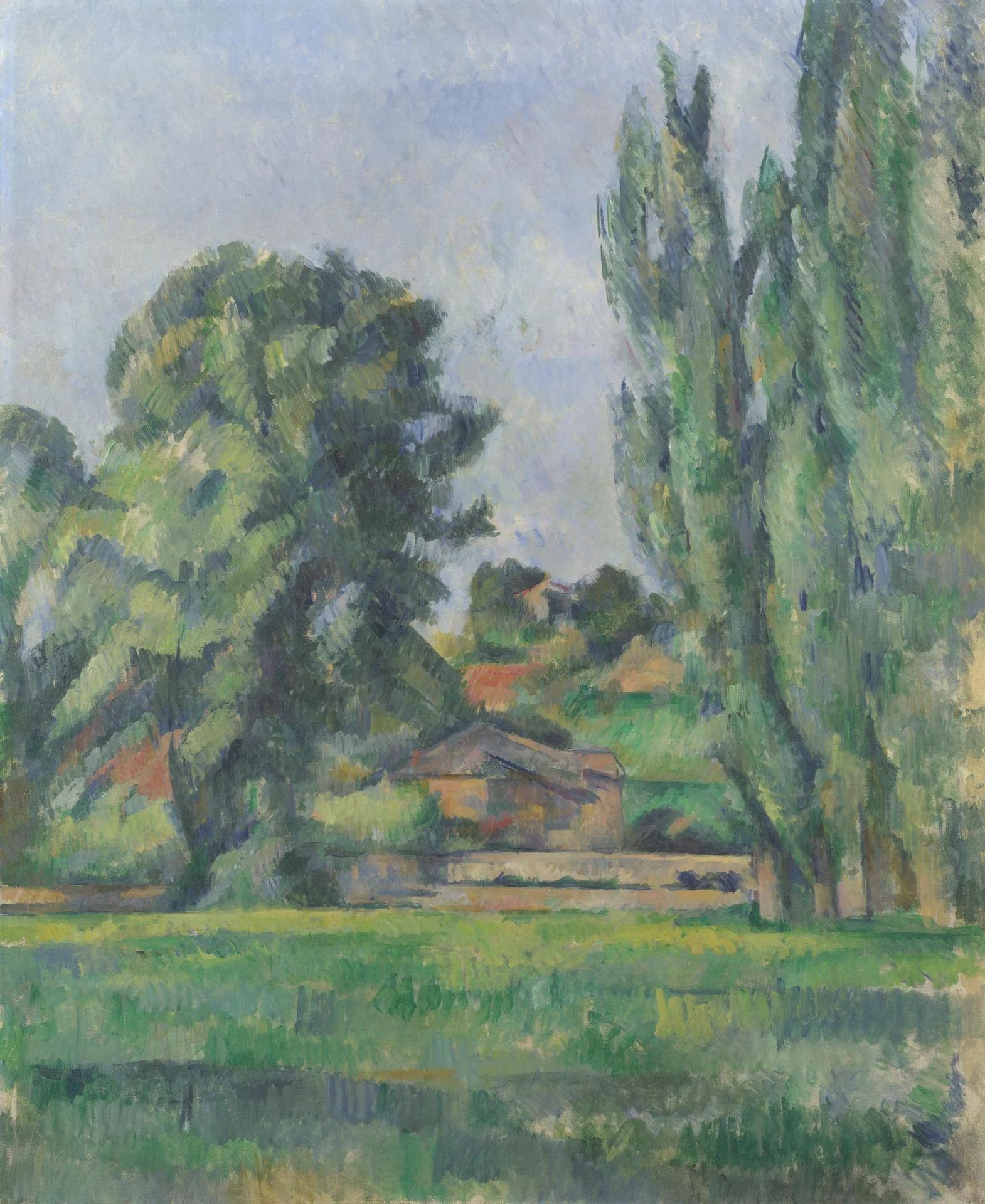Landscape with Poplars by Paul Cézanne