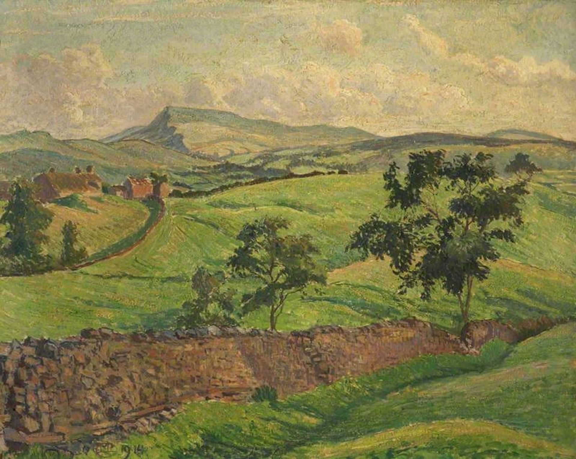 Wild Boar Fell, Brough by Lucien Pissarro